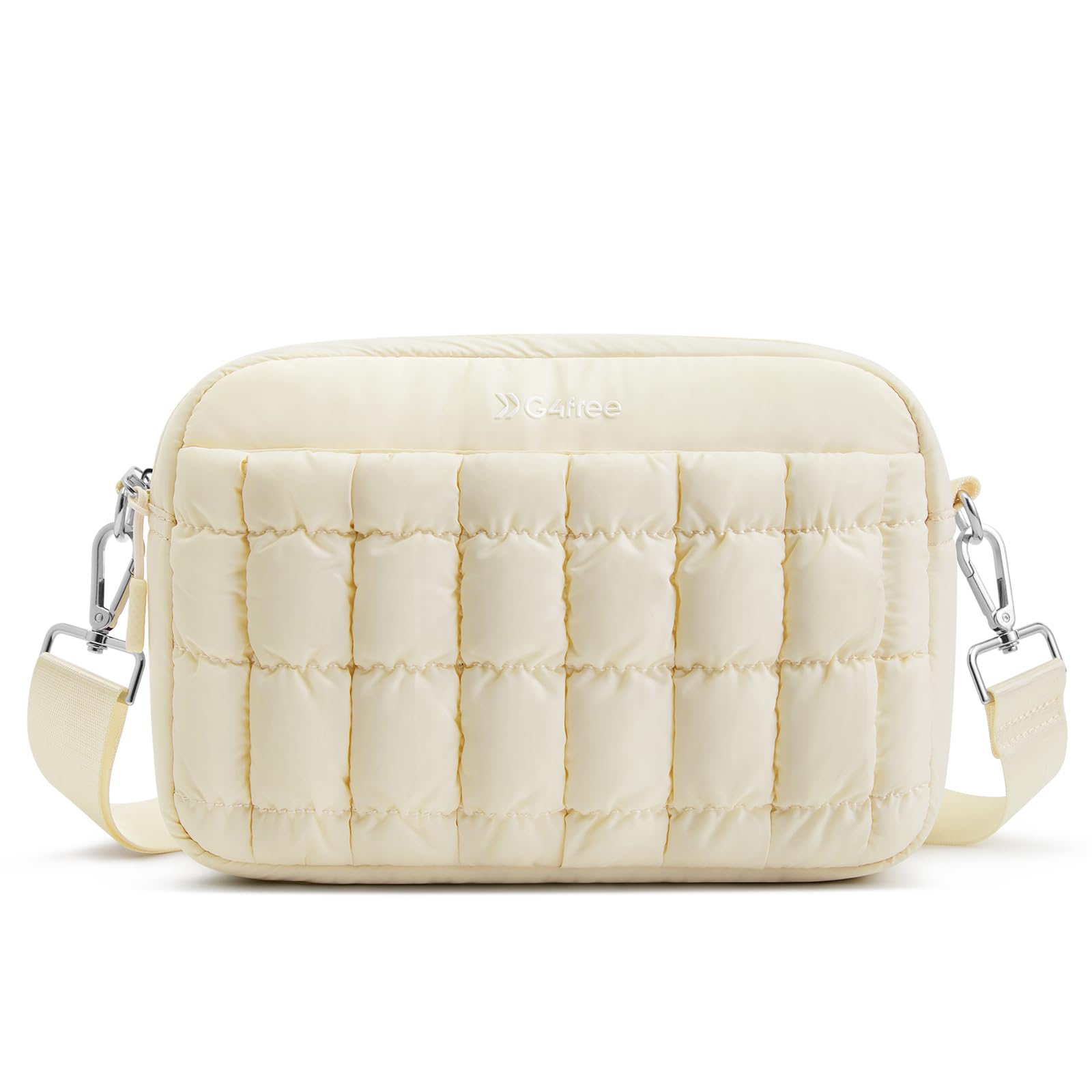 

G4Free Lightweight Down Crossbody Bag with Small Casual Quilted Fashion Shoulder Bag Women s Wallet, Clutch, (Pink) бежевий