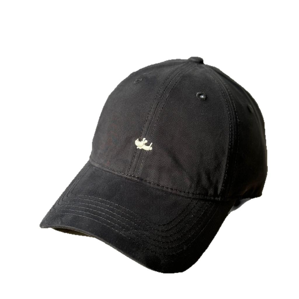 Fashion Hat Simple Puppy Baseball Cap Neutral Soft Top Show Face Small Sunscreen Khaki Cap Retro Wide Brim Big Head Circle Tide