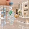 Clear Acrylic Grape Keychain with Anti-theft Phone Wristband and Fruit Bag Pendant