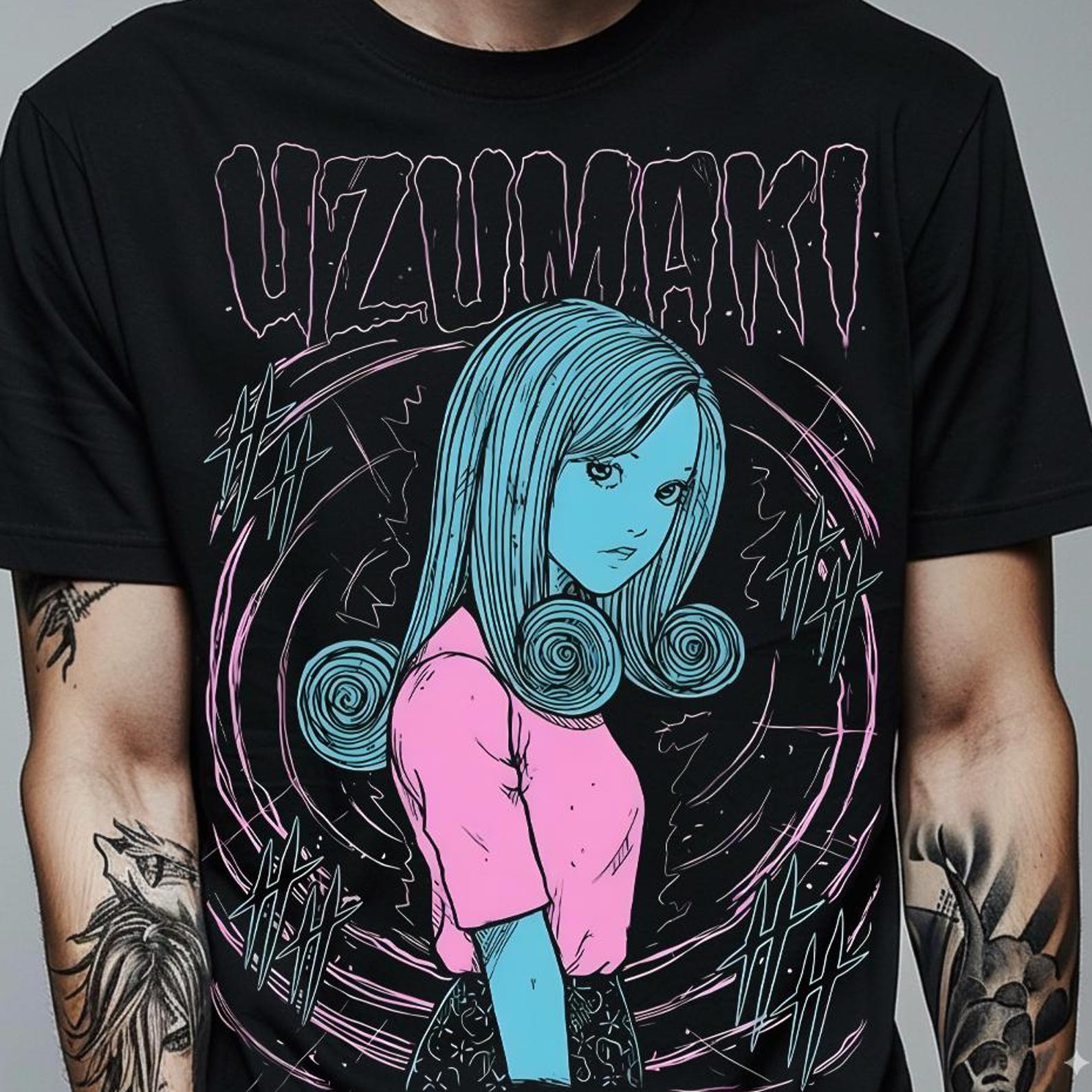 90s Anime Manga Creepy Girl Shirt: Tomie Anime Horror Shirt, Japanese Dark Anime T-Shirt, Girl Eyes Shirt, Gothic Manga Horror Unisex shirt XL