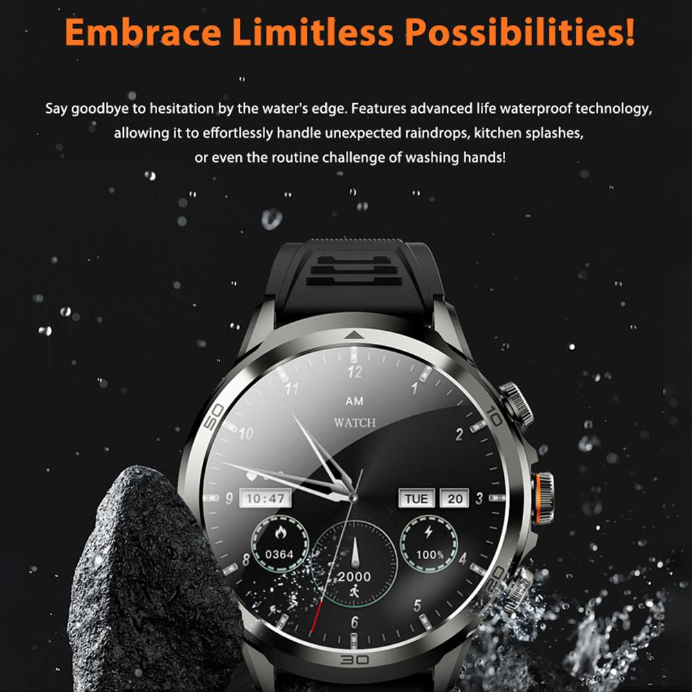 H19 3+32G Montre Intelligente Grand Écran AMOLED 1,75 pouces Caméra Coulissante Réseau 4G Carte SIM Android 8.1 Montre Intelligente