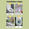Toilet Seat with Integrated Handle Easy To Clean EVA Waterproof Material Thickened Non-Slip Surface Quick Drying Toilet Seat Pad