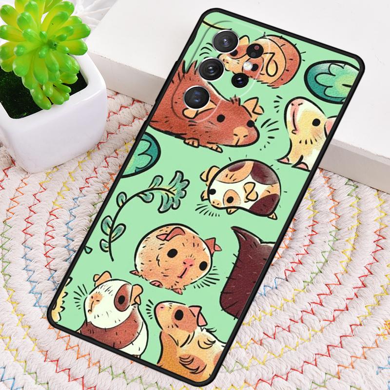 Guinea Pig Hamster Collage Silicone Phone Case For Samsung Galaxy note 10 pro S26 S25 S24 S23 S22 S21 Plus S25Ultra Capa Cover