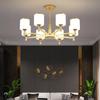 Nordic LED Chandelier: Modern Gold Dustproof Lampshade for Living Room & Dining Area
