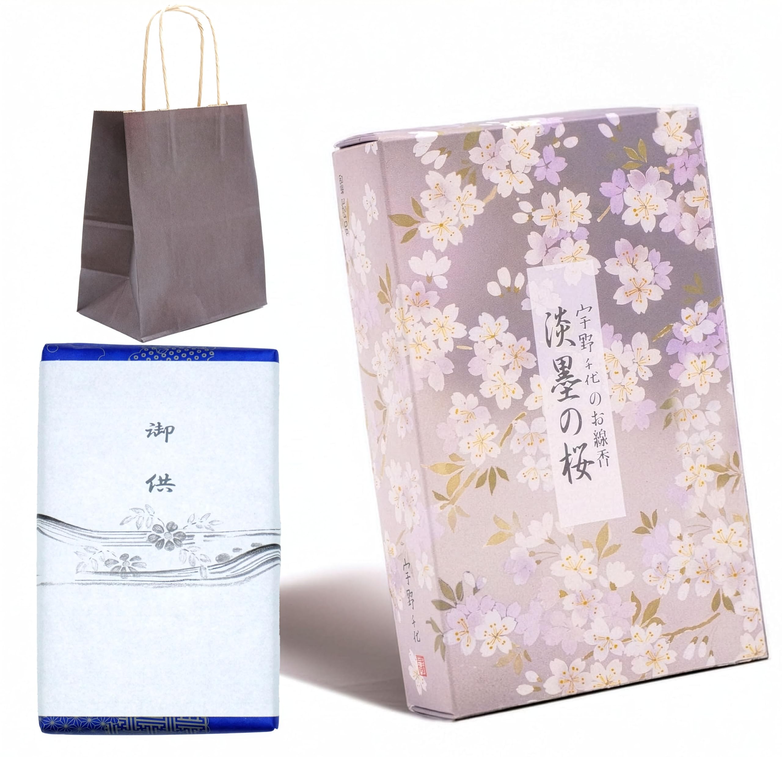 

[Поставляется с бумажным пакетом для удобной переноски] [Ароматические палочки Уно Тиё «Усудзуми Сакура» для домашнего использования] Цветочный аромат, очень малодымные палочки, come