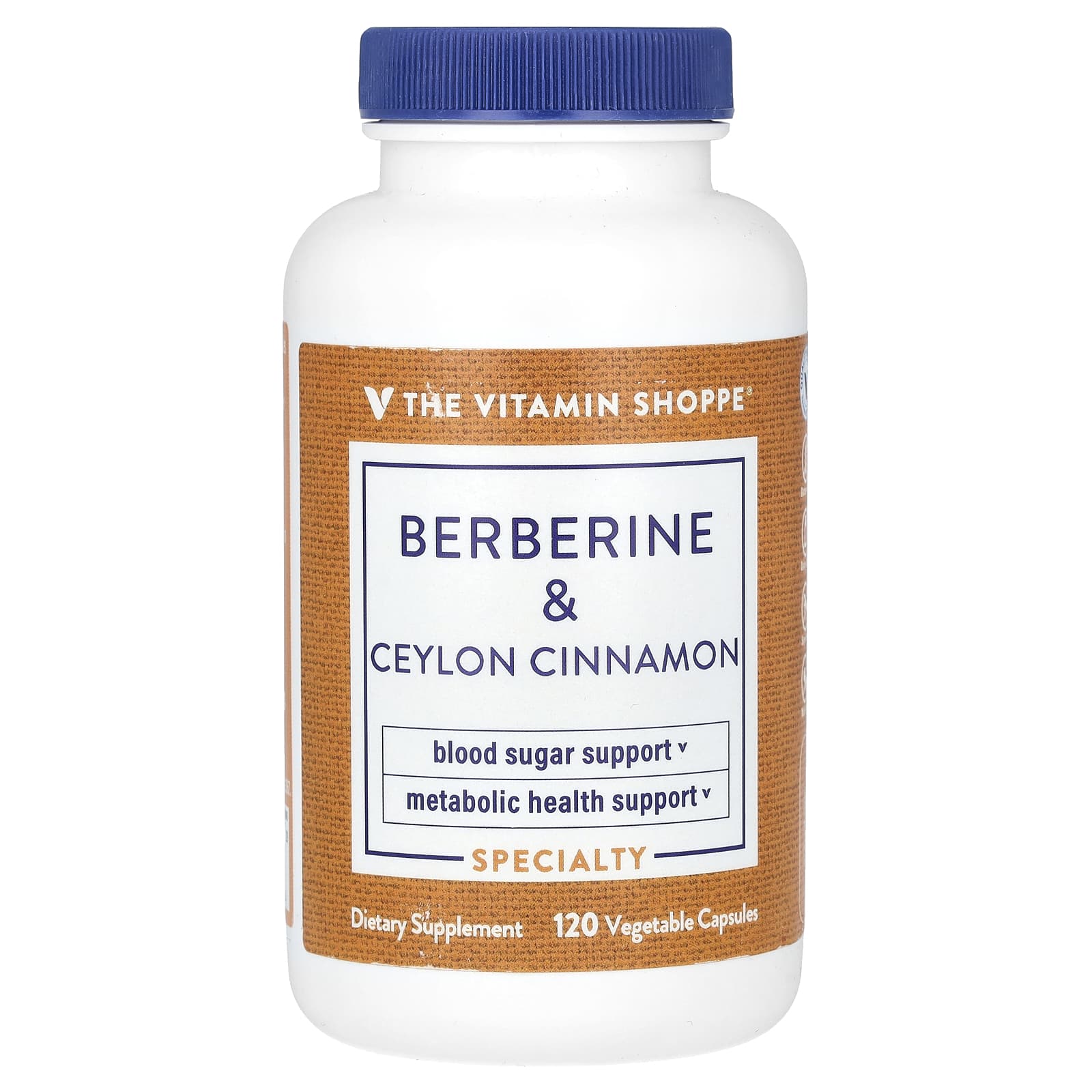 

The Vitamin Shoppe, Berberine & Ceylon Cinnamon, 120 Veggie Capsules