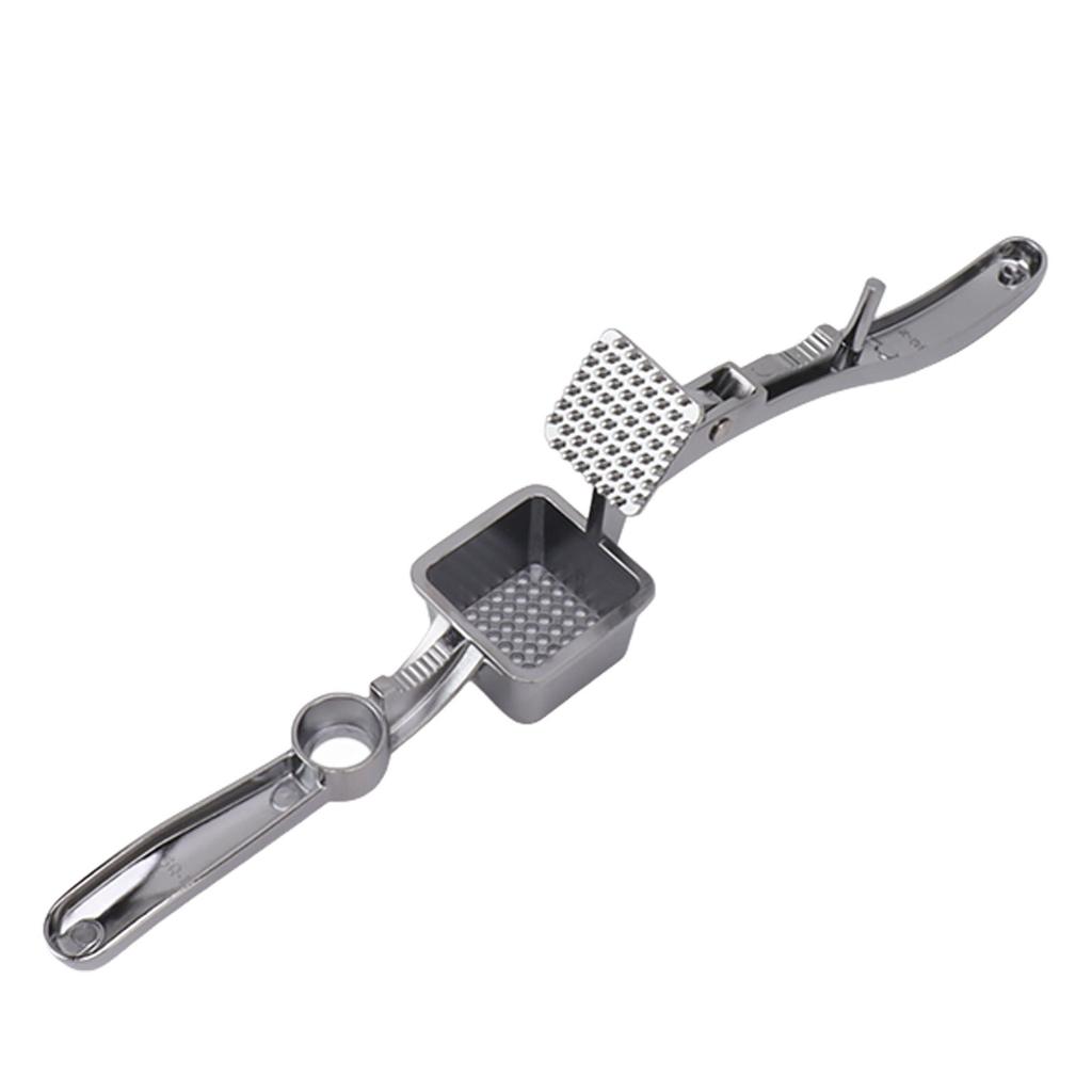 3 In 1 Garlic Press Red Jujube Corer Walnut Opener Aluminum Alloy Manual Sharp Blade Garlic Mincer for Kitchen Use