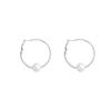 Round Hoop Earrings - Elegant and Exclusive for Women, with A Sophisticated and High-end Style. Silver Needle Style Earrings.