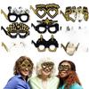Decoration Paper Party Glasses Retirement Theme Game Photo Props Vzard Mask