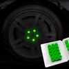 Auto-Silikon-Radmutternabdeckungen die dunklen mit schützenden Bolzenkappen, um das grüne Leuchten zu schützen