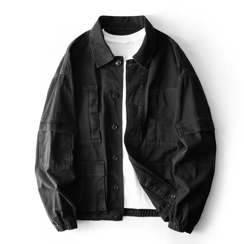 Men's 2023 Casual Retro Denim Jacket - Loose Fit, Versatile Spring & Autumn Wear