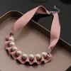 And American Style Unique Exaggerated Niche Necklace for Women, 2026 New Model, Purple Decorative Choker, Clavicle Chain, Stylish Sweater Chain