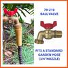 European American Brass Ball Valve Quarter Turn Water Tank Spigot Rain Barrel with Bulkhead Fitting 1/2in 3/4in Male Thread