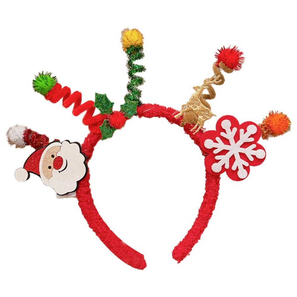 Hair Accessories Santa Claus Hair Hoop Merry Chritmas Antler Hair Hoop Christmas Headband Party