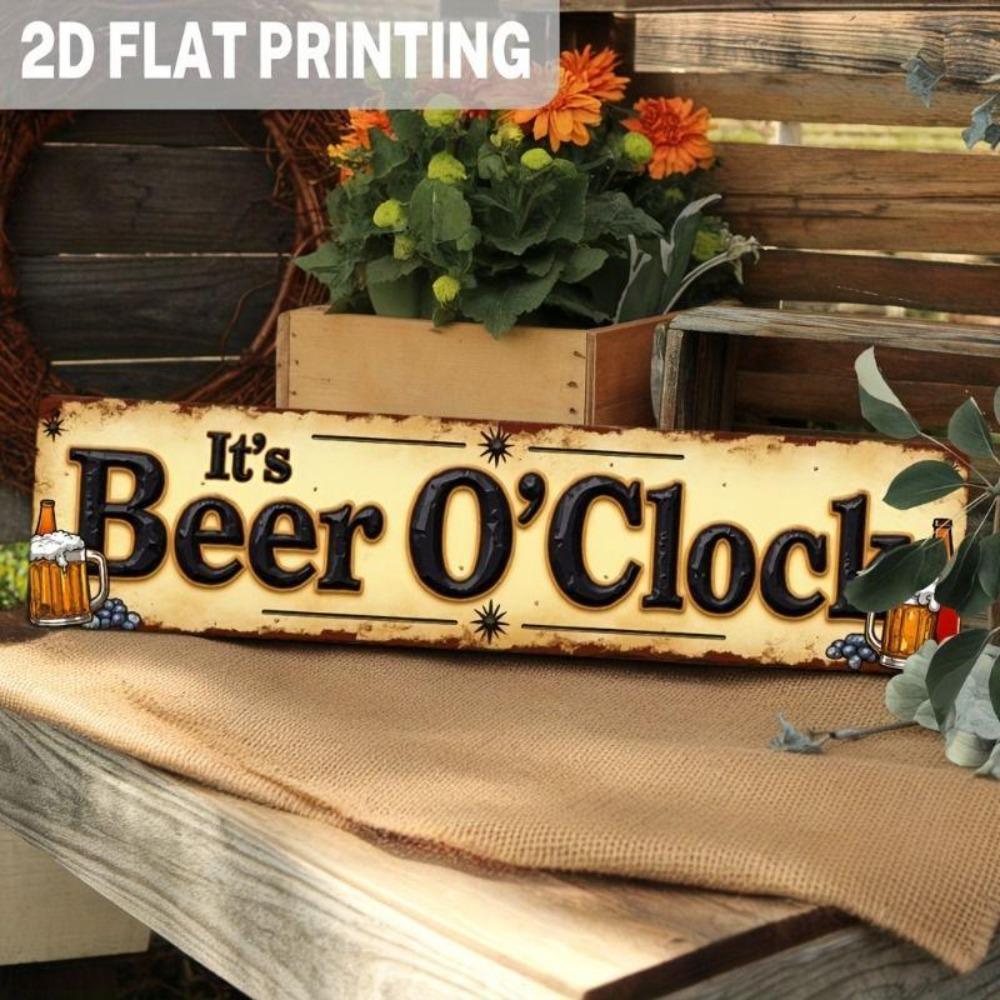 Retro Metal Wall Art for Home Office Beer Bar Decor