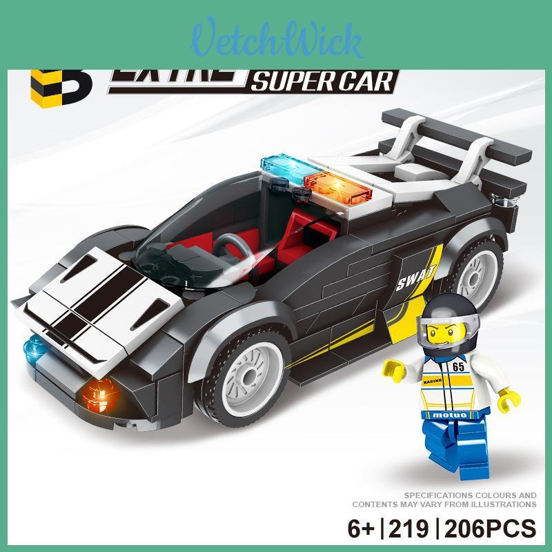 Plastic Police Car Building Kit For Creative Play And Learning