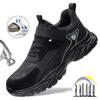 New Fashion Lightweight Men's Safety Work Shoes Comfortable Indestructible Boots Sneakers Anti Puncture Male Footwear