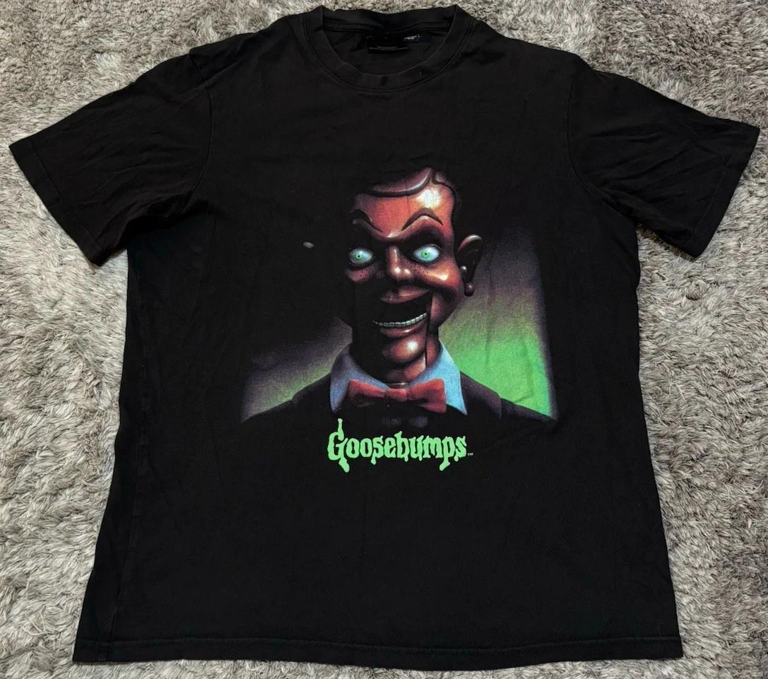 

Authentic Goosebumps Slappy Tee T Shirt Black Cotton Scholastic Mens M - T23 S