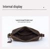 Retro Crazy Horse Leder Herren Umhängetasche - Echte Rindsleder Schulter Messenger Tasche