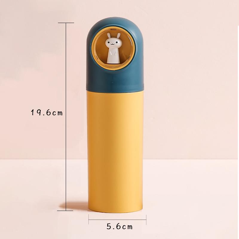 

Cute Rabbit Toothbrush Holder & Travel Storage Case with Mouthwash Cup жёлтый