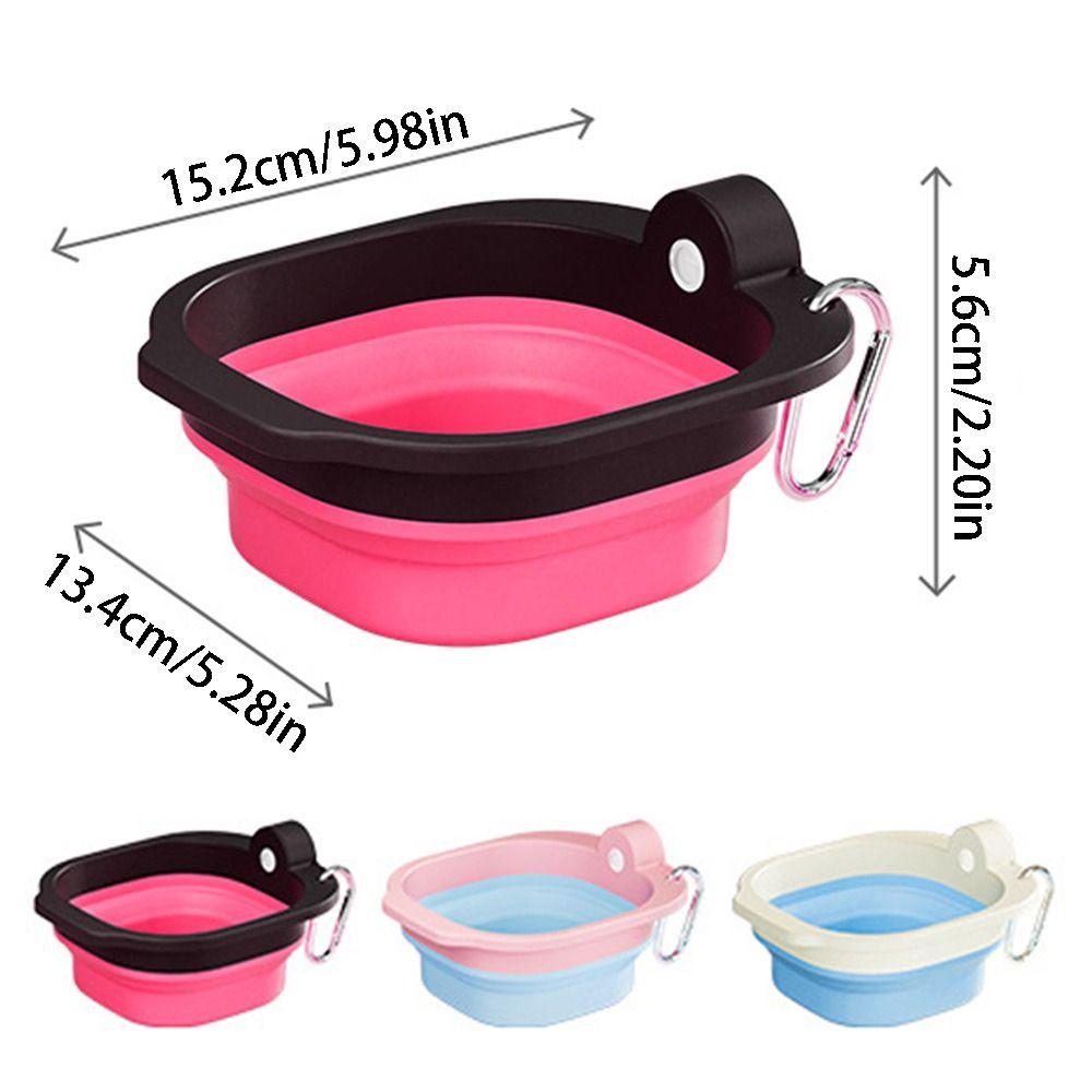 Portable Collapsible Dog Water Bowl Lightweight Pet Food Water Feeding Tray  Outdoor