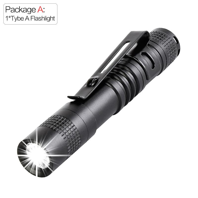 Mini Portable LED Flashlight Pen Light High Lumen Handheld Torch Pocket Ultra Bright Flashlights for Dentist Checking Camping