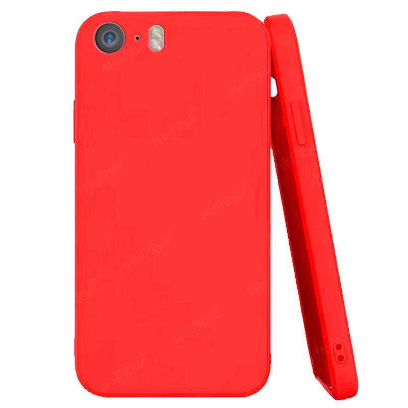 For Cover iPhone 5 Case For Apple iPhone 5 5S SE 2016 Capa New Liquid Silicone Phone Bumper TPU Soft Cover For iPhone 5 Fundas