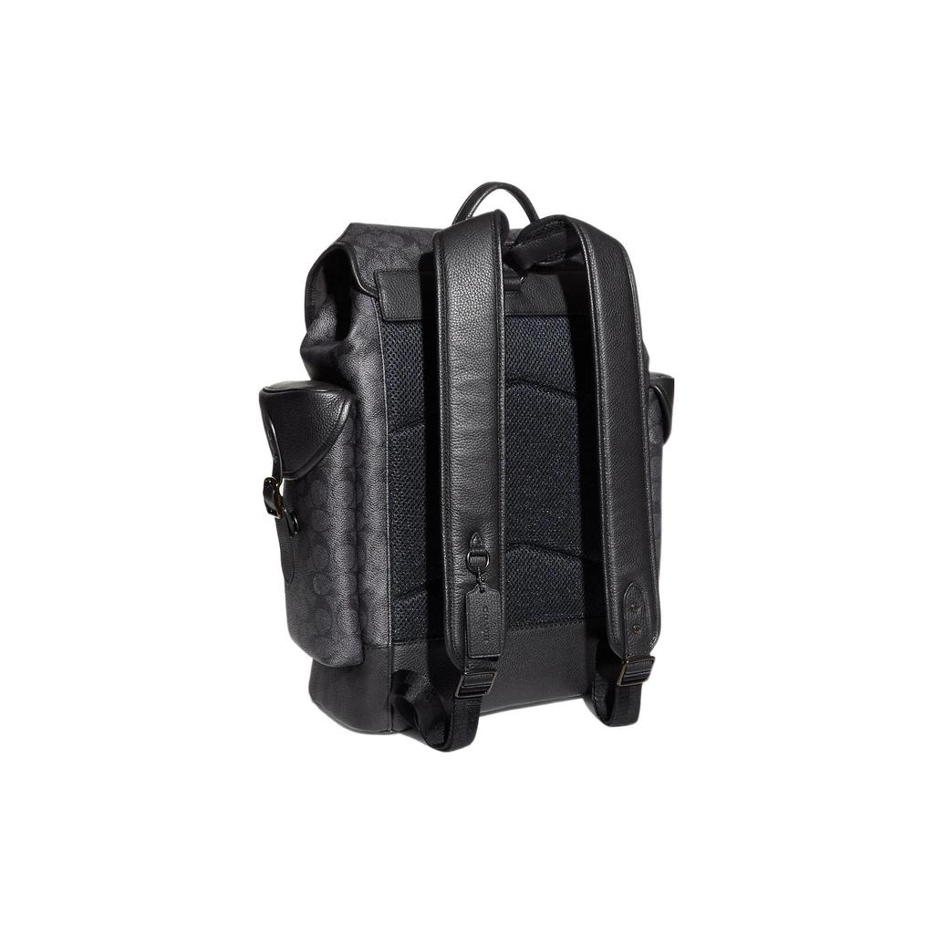 New COACH Hitch Canvas With Leather Backpack Tubas Men's Black CE472-CHR