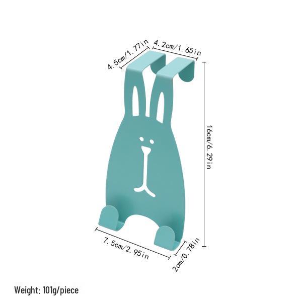 Custom Cartoon Christmas Door Hook Hanger - Wall Mounted Storage for Clothes & Hats