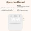 Infinite Dimming Human Body Induction Clock Clock Display Warm White Night Light Three Color Switching Dusk To Dawn Sensor
