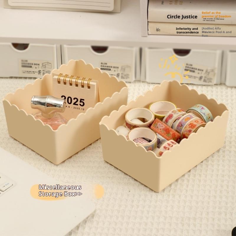1 Pezzo Scatola Portaoggetti da Scrivania Organizer per Cosmetici Scatola Portaoggetti in Plastica Cesto Portaoggetti Vari Snack Scatola per Organizzazione Bagno Cucina