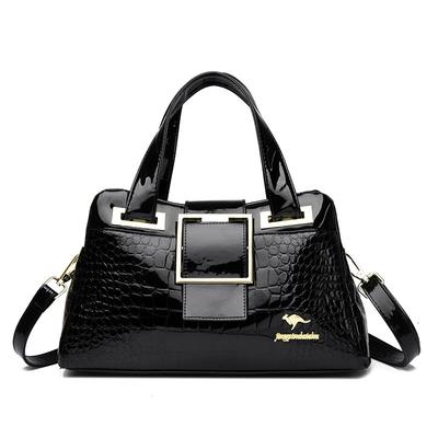 Crocodile Pattern Handbag Shoulder Messenger Bag Commuter Bag