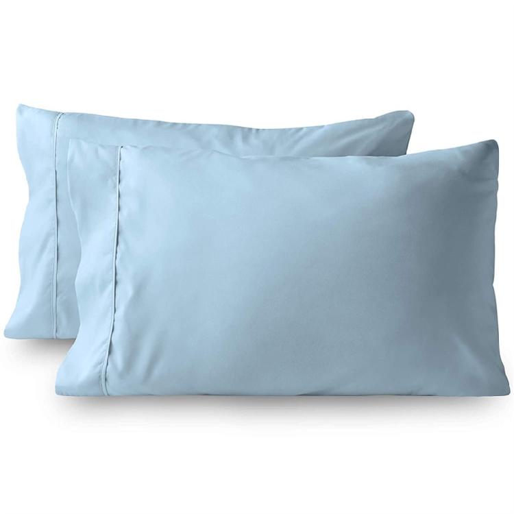 2Piece Brusheds Microfiber Queen Pillowcases Stains Resistant with Envelope Style for Bedroom Elegances