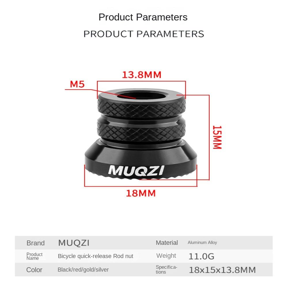 1 Pair Lightweight Bicycle Axle Nut High Strength Quick Release Lever Nut Hub Cycling Enthusiasts