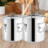 Airtight Stainless Steel Container for Storing Cooking Oil, Flour, Rice, Grains And Cereals