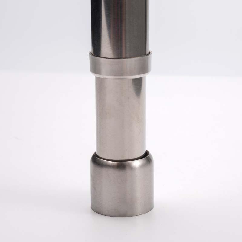 Adjustable Stainless Steel Telescopic Clothes Rod - Strong, Thickened, Load-Bearing, Screw-Fixed for Wardrobe and Closet.