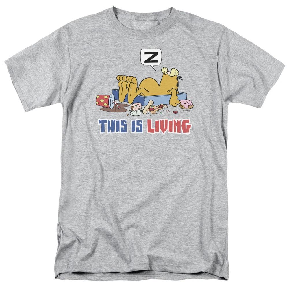 Garfield  This Is Living  T-Shirt - Regular or Tank - to 5X 2XL