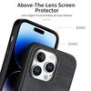 For iPhone 16 Pro Case Retro Leather+TPU Shockproof Protective Phone Cover