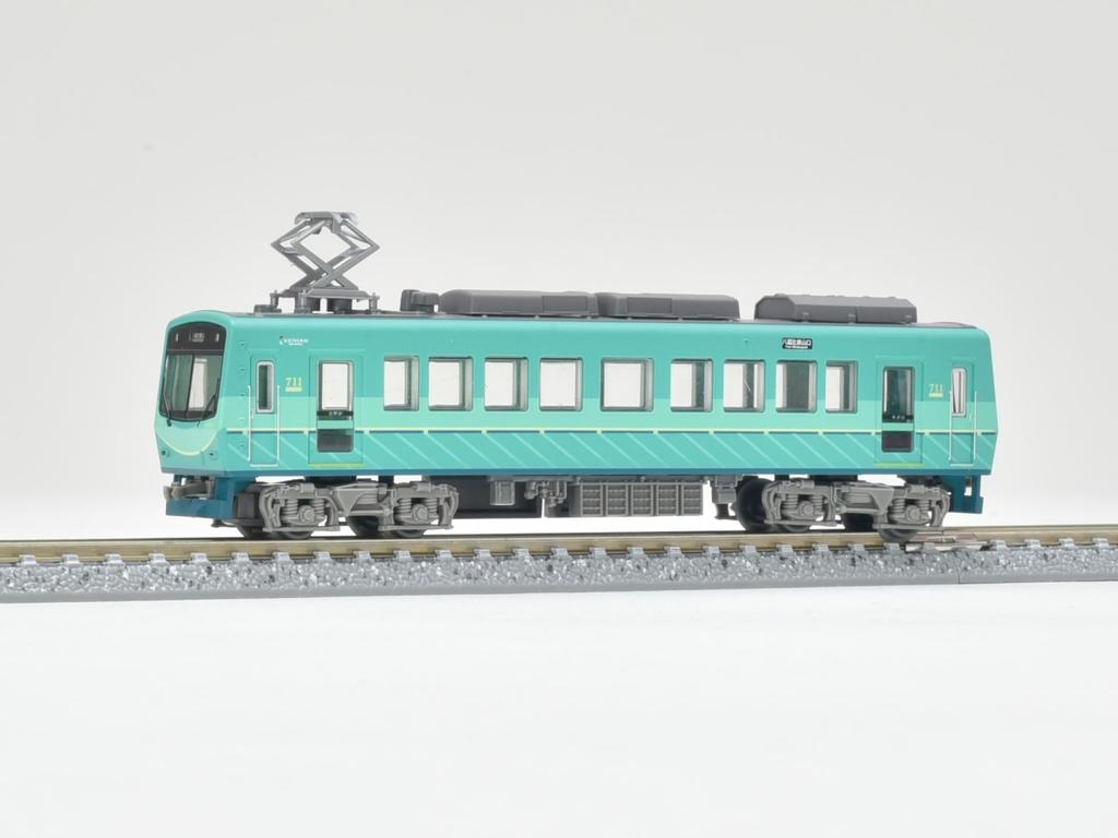 Railway Collection Tetsuro Eizan Railway 700 Series Renewal Car No. 711 Green Diorama Supplies