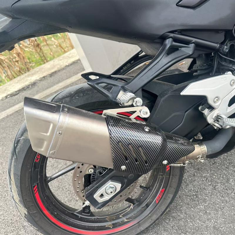 Motorcycle Carbon Fiber Exhaust Muffler Pipe Protector Heat Shield Guard For MT07 MT09 MT10 FZ10 R3 ZX4R ZX6R ZX4RR Z400 CBR5