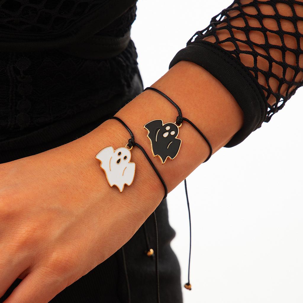 Halloween Ghost Pumpkin Cartoon Elements Funny Bracelet, Simple And Cute Pull Rope Jewelry