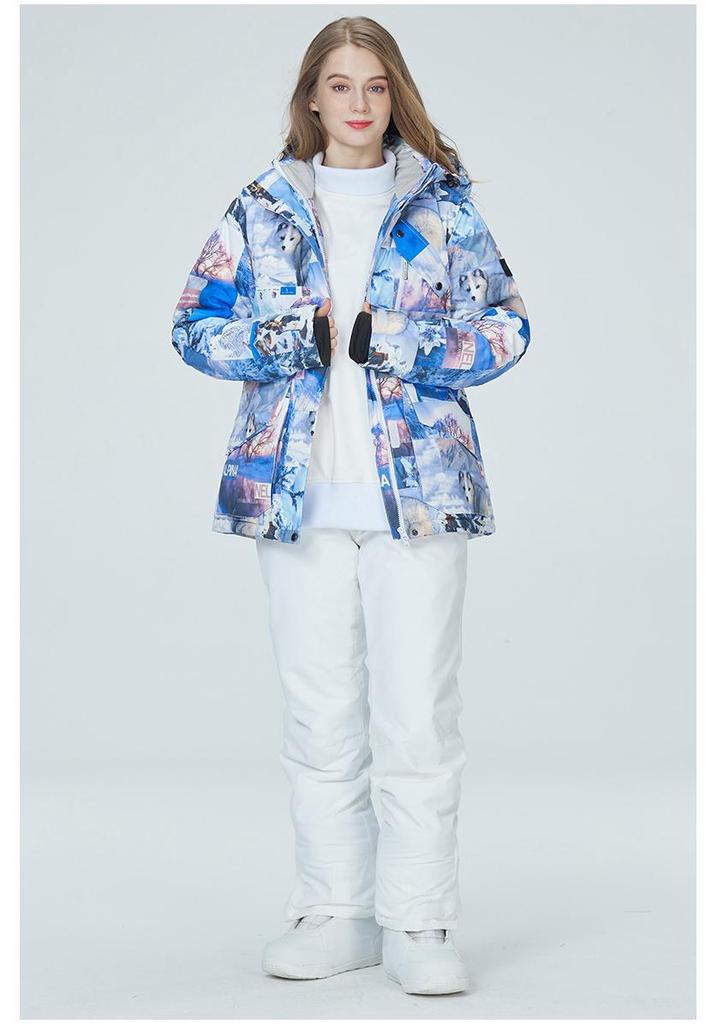 Korean Style Winter Ski Suit: Warm, Thickened Set for Men & Women