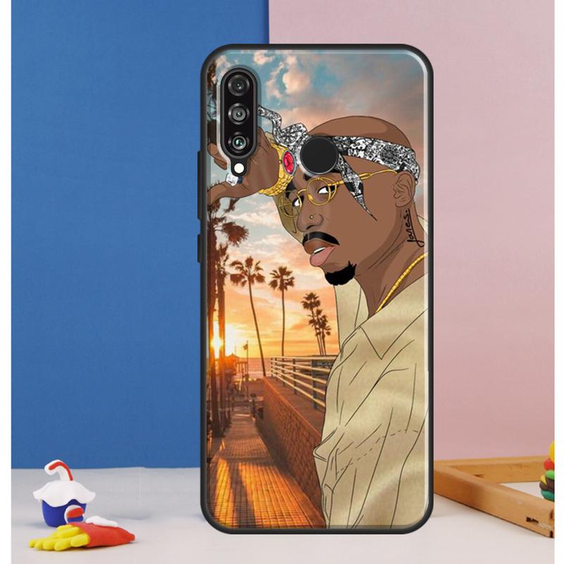 2Pac Hip Hop Singer Case For Huawei Nova 12s 7i 8i 11i 12i 9 10 SE Y73 Y90 Y70 Y72 Y61 Y91 P30 P40 Lite P60 Pro