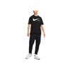 Nike Letter Logo Print Vintage American Crew Neck Pullover Short Sleeve T-Shirt Men Tops Black DX6309-010
