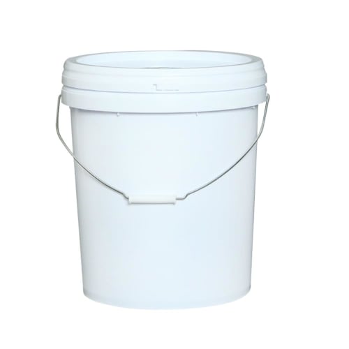 Vilom 25L Round Plastic Food Container, Chemical, Paint, Fertilizer, Storage Container for Liquids and Powders, Airtight Bucket with Lid, Durable, Lig