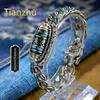 Turquoise Bracelet Durable Exquisite Workmanship Natural Turquoise Smooth Polished Fine Carving Womens Accessories Bracelet Safe