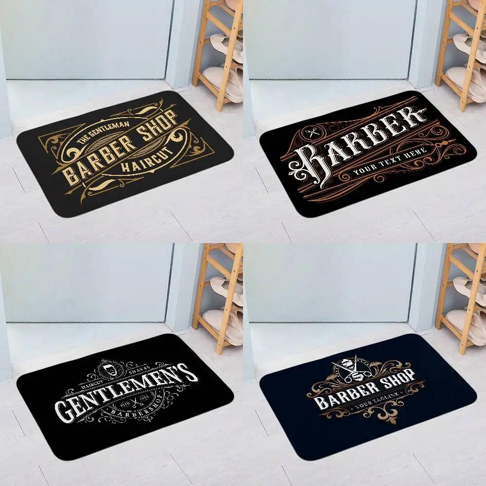 Barber Shop Sign Floor Mat Living Room Rug For Bedroom Welcome Mat Outdoor Rug
