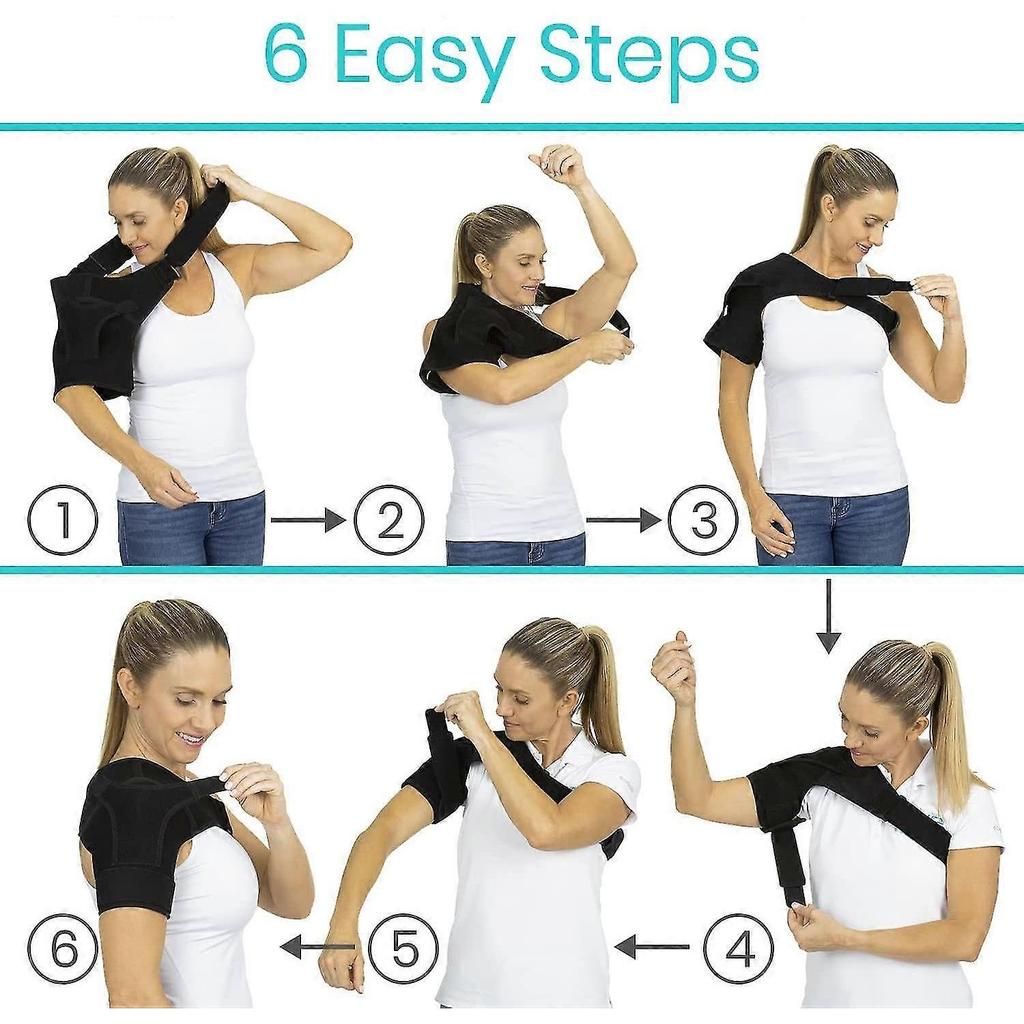 Shoulder Stability Brace - Injury Recovery Compression Support Sleeve - For Rotator Cuff Injuries, Arthritis, Sprain, Dislocation, Joint Pain Relief (