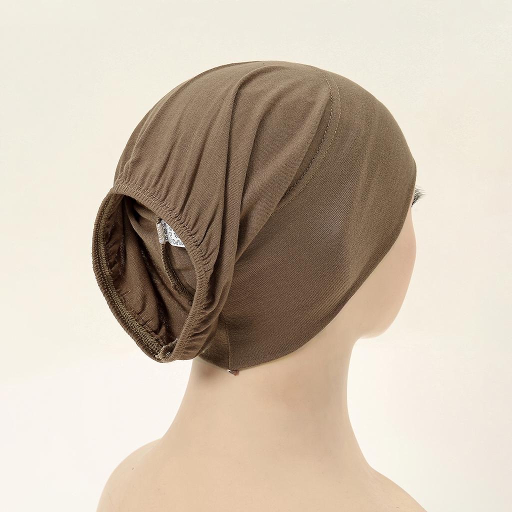 Muslimische Innenhaube Hijab für Frauen Einfarbiges Untertuch Hijab Unterhaube Schal Turban Hut Islamische Muslimische Hijabs Fertig zum Tragen Kopfbedeckung