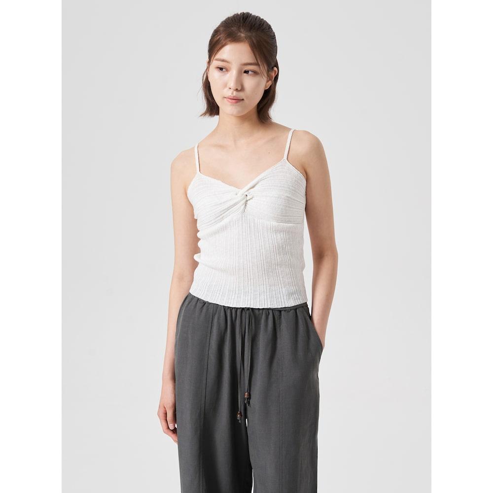 8Seconds Shirred Sleeveless Pullover Ivory Ivory/S